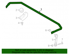 Rear stabilizer bar BMW X7 G07 19-25 3.0T