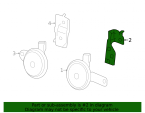 Left signal bracket Honda Accord 13-17 type 1