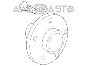Front left hub Toyota Camry v40 rusty
