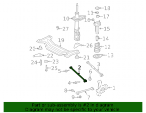 Rear left transverse control arm Lexus ES350 07-12