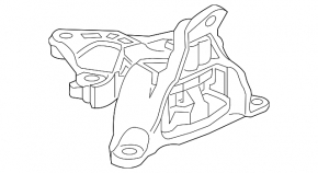 Left engine mount for Honda Civic XI FE/FL 22-26 2.0 automatic transmission