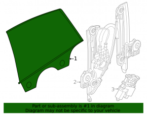 Rear left door glass BMW i4 22-26