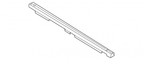 Left trunk organizer guide rail for BMW X3 G01 18-24 with mounting loop