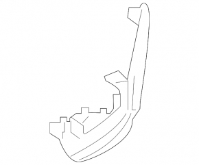 Rear bumper mount right lower Lexus CT200h 14-17 rest