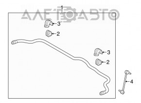 Front stabilizer bar Hyundai Sonata 18-19 hybrid