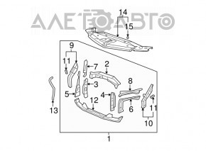 TV radiator panel Acura MDX 07-13