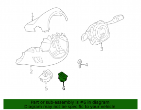 BMW 5 Series F10 11-16 Steering Wheel Adjustment Joystick with Heated Steering Wheel