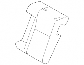 Rear seats 2nd row Lexus IS 14-16 black leather