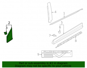 Mitsubishi Outlander 22-25 Outer Front Left Door Triangle Structure
