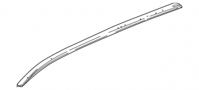 Railing longitudinal left Honda CRV 15-16 gray