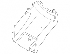 Mitsubishi Outlander 22-25 Steering Column Trim, 2 Pieces, Black