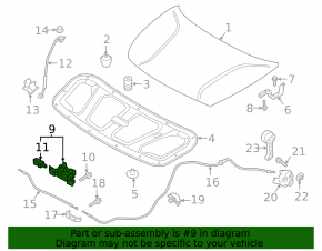 Hood Lock Kia Niro 17-22