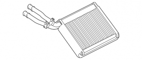 Heater radiator for Porsche Cayenne 958 11-14