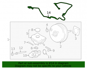 Porsche Macan 19-26 brake booster sensor with tube