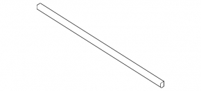Inner glass seal for the front right door of a Porsche Cayenne 19-26