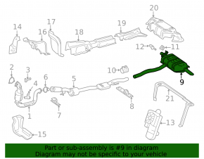 Mercedes X247 GLB 20-26 M260 rear barrel muffler
