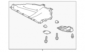 Mazda 3 14-18 BM engine protection, tear, no hatch