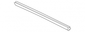Glass seal inside front left door Mazda 3 19- 4d