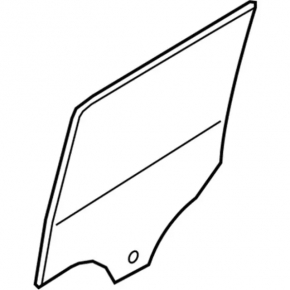 Ford Transit Connect MK2 13-23 rear right door glass, drop-down