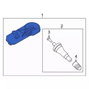 Ford Escape MK4 Wheel Pressure Sensor 23-