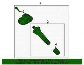 Ford Escape MK4 Wheel Pressure Sensor 23-