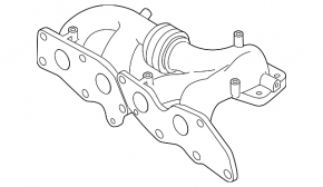 Exhaust manifold for Mazda 3 MPS 09-13 turbo