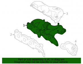 Exhaust manifold for Mazda 3 MPS 09-13 turbo