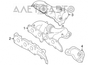 Exhaust manifold for Mazda 3 MPS 09-13 turbo