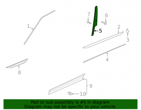 Front right side door trim for Land Rover Range Rover Evoque 19-23