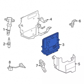 Ford Escape MK4 2022 Hybrid Engine Computer ECU, Plug-In