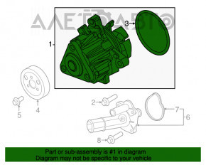 Cooling pump Ford Edge 15-18 2.0T