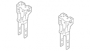 Left TV bracket for Jaguar I-Pace 19-23
