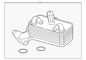 Oil cooler automatic transmission VW Passat b8 16-19 USA 1.8T, 2.0T