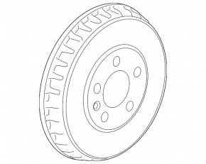 Rear left brake drum Volkswagen ID.4 23-25