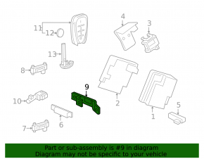 Chevrolet Volt 16-keyless antenna bracket