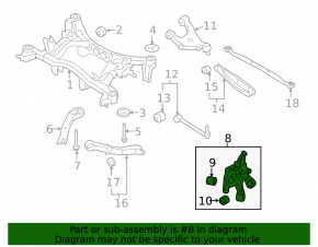 Rear left axle Subaru Forester 14-18 SJ