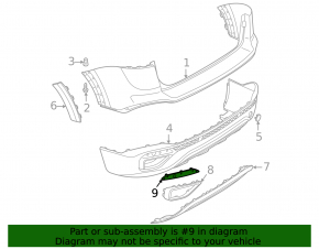 Reflector rear right VW Taos 22-25