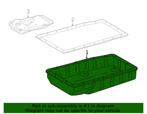 Lexus IS 14-25 automatic transmission oil pan