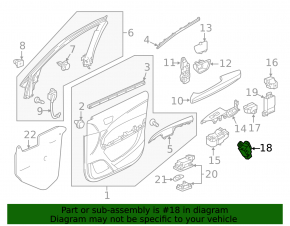 14-20 Acura MDX Fuel Door and Tailgate Release Buttons