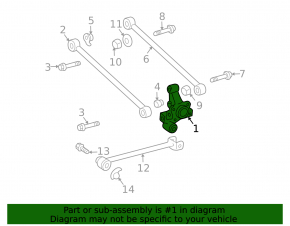 Rear left axle Toyota Highlander 08-13 AWD rusty, silent blocks need replacing
