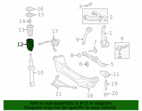 Front left spring for Lexus IS200 IS300 99-05