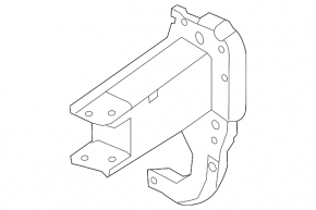 Bracket bumper reinforcement left Audi A6 C7 12-18