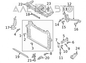 Bonnet lock trim plastic Audi Q8 19-