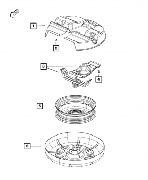 Dodge Grand Caravan 11-20 spare tire mount broken