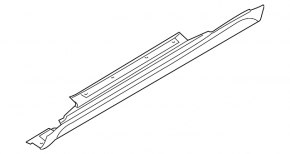 Left threshold Mini Cooper F56 3d 14-24 prerest