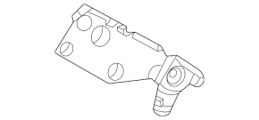 Left front bumper mount for Toyota Tundra 22-26