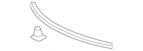 Rear hood seal for Lexus ES350 07-12