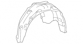 Rear right fender liner Toyota Camry v50 12-14 usa