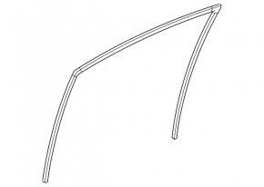 Glass seal front right Toyota Prius V 12-17