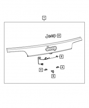 Rear view camera Jeep Grand Cherokee WK2 16-